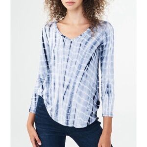 Aero Long Sleeve Seriously Soft Tie-Dye V-Neck Tee